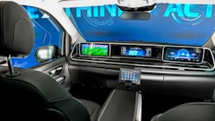 ZF and Faurecia have developed interactive cockpit displays to demonstrate safety-focused operator interface design alternatives for autonomous vehicles.