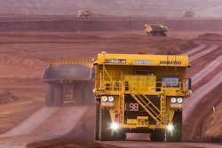 Komatsu 930E, using Komatsu's FrontRunner AHS on the LTE network.