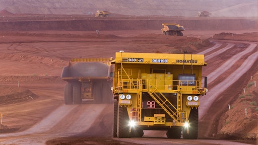 Komatsu 930E, using Komatsu's FrontRunner AHS on the LTE network.