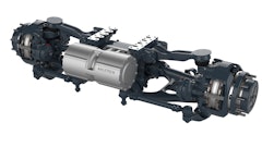 AxleTech's 5000 Series eISAS features two torque vectored electric motors; one motor drives the left wheel and one drives the right.