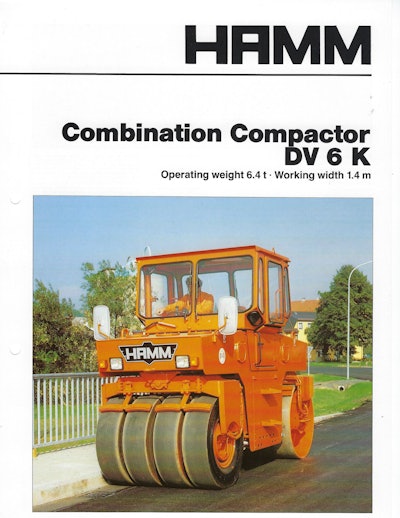 A Hamm DV 6 K combination in its natural environment.