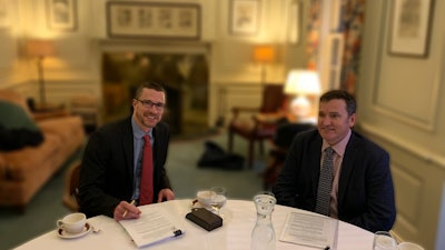 Craig Parsons, President of Palmer Johnson, and John H. Batten, President and Chief Executive Officer, Twin Disc Inc.