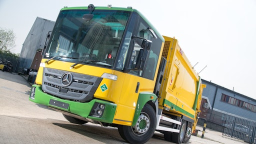 ULEMCo's hydrogen dual-fuel bin lorries for Fife Council in Scotland were converted to run on dual hydrogen/diesel fuels to deliver reduced carbon emissions and improved air quality (learn more, 12210898).