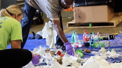 In Bendix’s spent-material audits, a key component of the company’s zero-waste strategy, waste materials are sorted to learn what’s being thrown away and identify opportunities for landfill diversion.