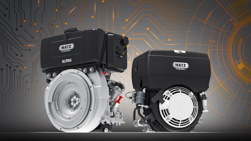 Hatz B- and D-series engines with electronic injection (E1 technology) for integration into IoT platforms.