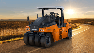 HAMM’s new HP series pneumatic tire rollers offer simple, intuitive operation, an ergonomically optimized operator’s platform and excellent visibility.