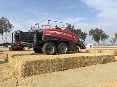 Hesston by Massey Ferguson 2370 UHD large square baler.