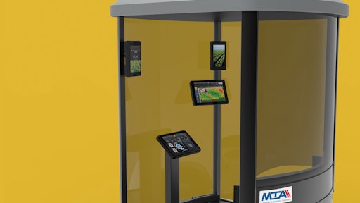 The “in-vehicle” system will be installed in a show-cab which is equipped with the central unit and four displays.