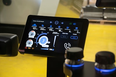 An MTA 12 in. multi-touch display which will be installed in the show cab.