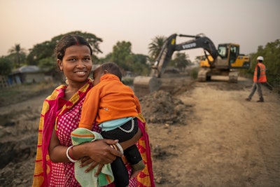 Home to more than 4.5 million people, the Sundarbans is exposed to the threat of flooding.