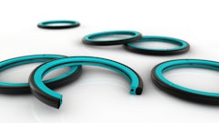 Trelleborg's Turcon Roto Glyd Ring V double-acting rotary seal is designed to improve friction and wear characteristics without compromising sealing performance (learn more, 21033625).