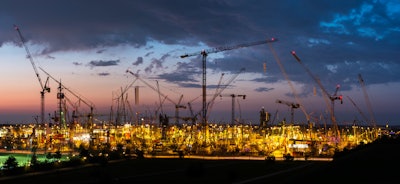 Bauma16 Panorama Photo Blue Hour