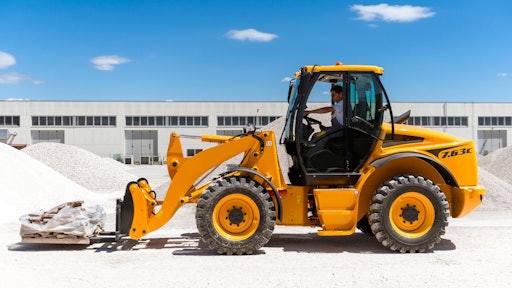 Lochmann cabin on a wheel loader