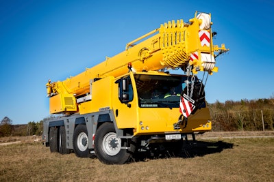 Rising global infrastructure development is driving the mobile cranes market.