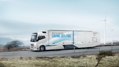 Fuel consumption in long haul operations could be cut by almost a third, which was demonstrated by Volvo Trucks' 2017 concept vehicle.