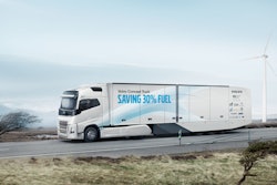 Fuel consumption in long haul operations could be cut by almost a third, which was demonstrated by Volvo Trucks' 2017 concept vehicle.