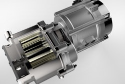 Eaton's TVS EGR pump is driven by a 48V electric motor, making it completely independent from engine speed and significantly more controllable.