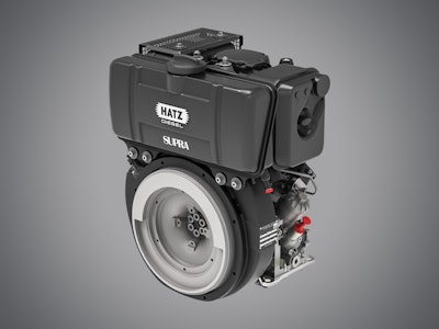 Hatz E1 technology is available on the D-series single cylinder 1D90E with up to 10.8 kW of power.