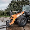 Electrohydraulic controls on CASE's new F-Series compact wheel loaders provide improved controllability.