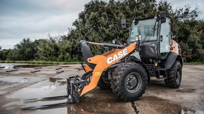Electrohydraulic controls on CASE's new F-Series compact wheel loaders provide improved controllability.