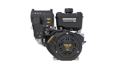 The Vanguard 400 single-cylinder horizontal shaft engine is capable of running efficiently for up to 200 hours between oil changes to reduce maintenance and downtime.