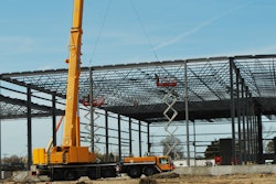 Work on the warehouse portion of the expansion project is ongoing.
