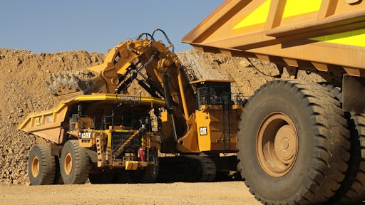 Cat 793 F Autonomous Trucks At Loading Face