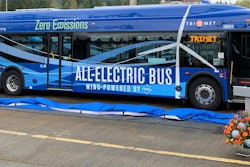 TriMet recently unveiled its first battery-electric bus which will be powered by 100% renewable wind energy.