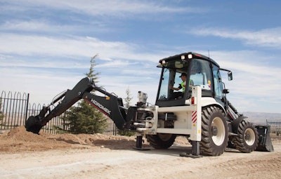 HMK 102 B Alpha backhoe loader.