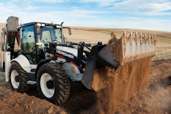 HMK 102 S Alpha backhoe loader.
