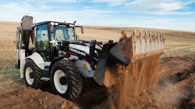 HMK 102 S Alpha backhoe loader.