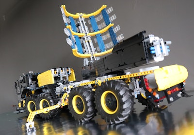 Runner up prize-winning model Volvo ICARUS, by James Cox, is a mobile solar power plant with advanced off-road capabilities.