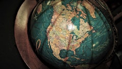 Antique Globe North America414916 Px