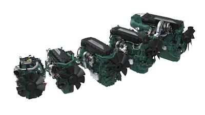 Volvo Penta's Stage V engine line.