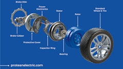 Exploded View Of Protean In Hub Motor With Alcon Brakes