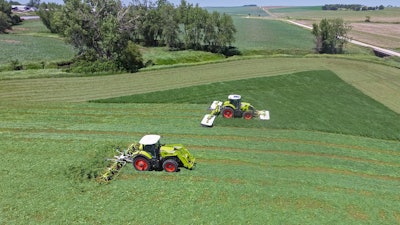 Claas Axion Tractorsin Field