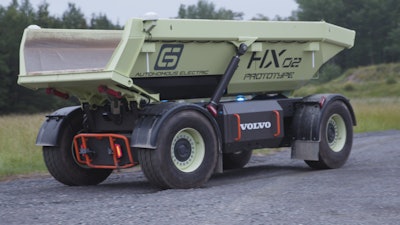 The HX2 on the new Eskilstuna R&D test track.