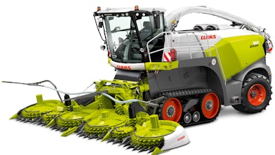 The new Jaguar forage harvester.