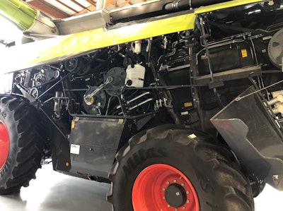 A view of the inner components of the new combine.