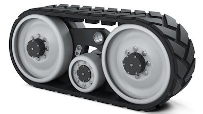 Camso's trailed track system now offers a 30% increase in roading speeds.