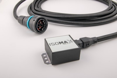 ISOMAX is comprised all necessary elements, including the connector an ECU for use in future ISOBUS applications.