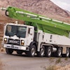 The Mack TerraPro is well suited to having concrete boom pumps integrated with its chassis.
