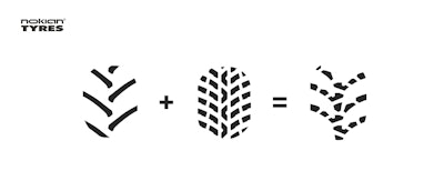 Graphical depiction of the Hybrilug tread technology.
