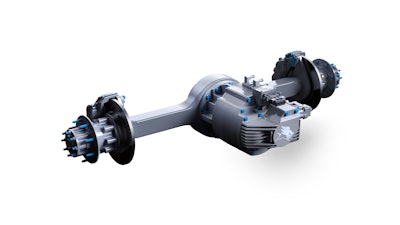 Meritor's 12Xe electric axle for medium-duty applications.