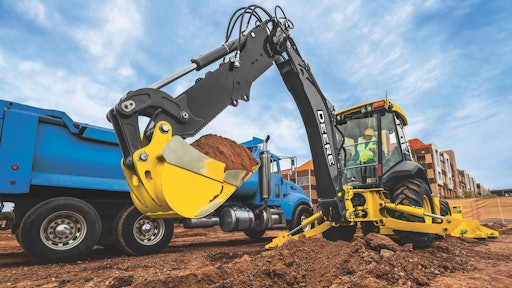 Some heavy equipment imported from Europe, such as backhoes, will be subject to tariffs from the U.S.