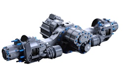 Meritor's 17Xe is an electric axle designed for powering heavy-duty trucks up to 44 tons with a single drive axle.