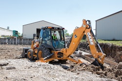Backhoes, such as the one pictured, are among the EU goods set to have additional tariffs imposed by the U.S.
