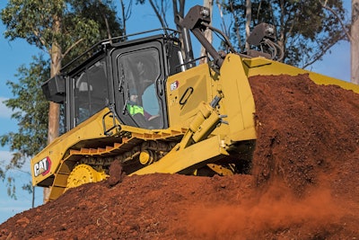 Caterpillar D5 Dozer Pushing Dirt