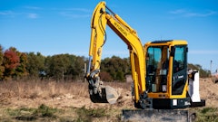 The Cummins electric prototype mini excavator has enough battery power for a full work shift.