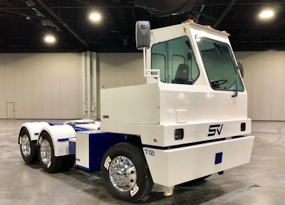 The Dana-LSV Terminal Tractor is fully electric with an e-Powertrain system from Dana.